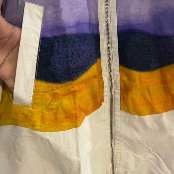 Anthropologie Maeve striped windbreaker jacket Sz M - Picture 10 of 11